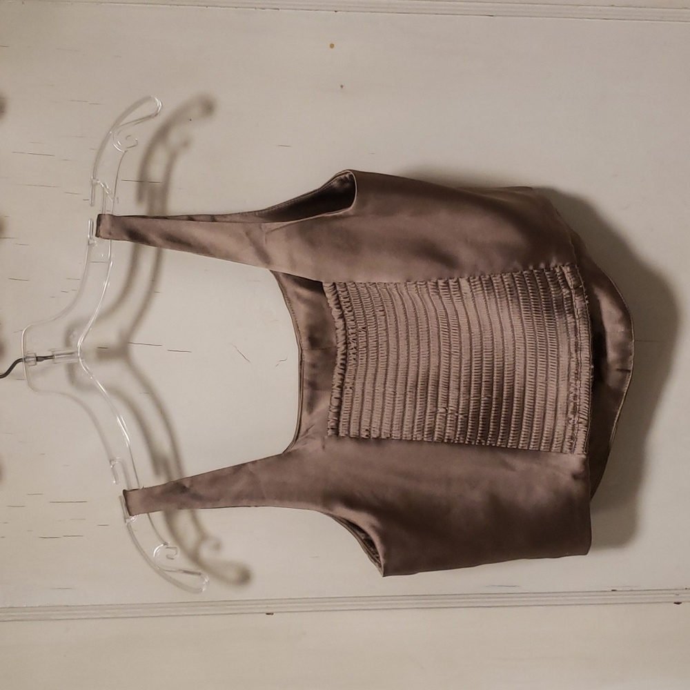 House Of Harlow 1960 Satin Cropped Halter Top Large - Picture 5 of 5